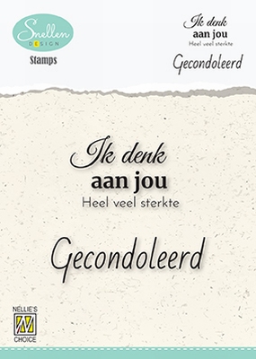 DCTCS002 Dutch Condolence Text Clear Stamps nr. 2