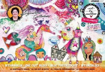 Nr.04 Art By marlene  - A5 Stansblok