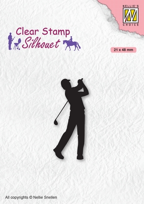 SIL069 Clear stamps Men-things Golfer