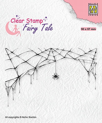 FTCS024 Fairy Clear Stamps Tale Spider and web