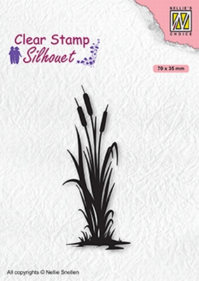 SIL077 Clear stamps Silhouettes Bulrushes-2