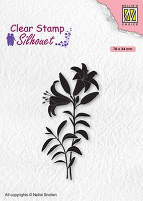SIL078 Clear stamps Silhouettes Lily