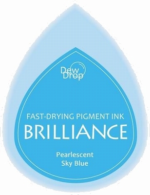 BD-000-038 Brilliance Dew Drops inkpads Pearlescent Sky blue