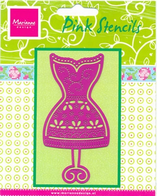 PK9003 - Pink stencils Marianne Design
