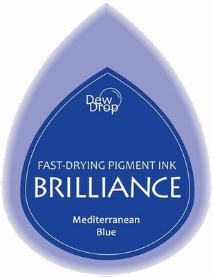 BD-000-018 Brilliance Dew Drops inkpads Mediterremian blue