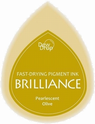 BD-000-053 Brilliance Dew Drops inkpads Pearlescent Olive