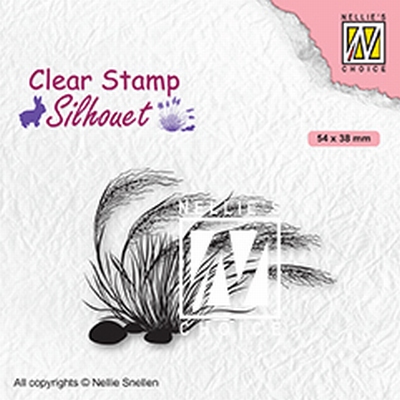 SIL084 Clear stamps Silhouettes Blooming grass 3