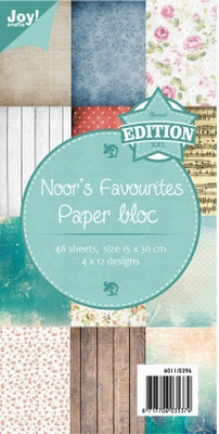 60110396 Papierblok - Noor`s Favorites Paper bloc- 15x30cm