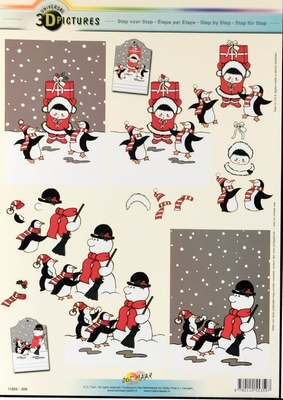 11055-359 Knipvel Sneeuwpop