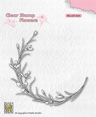 FLO029 Clear stamps Flowers Blooming twig