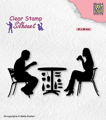 SIL091 Clear stamps Teenagers serie Terrace