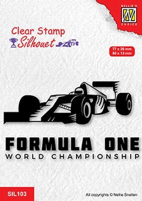 SIL103 Clear stamps silhouette Formula one serie: 2