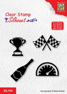 SIL104 Clear stamps silhouette Formula one serie: 3