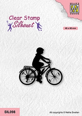 SIL098 Silhouette Clear stamps sports Cycling-2