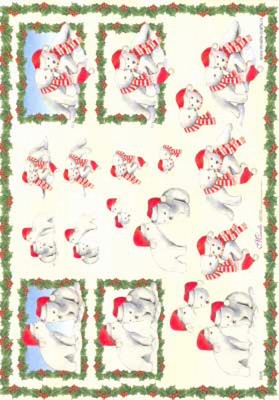 X306 Mireille Kerst per 10 vel