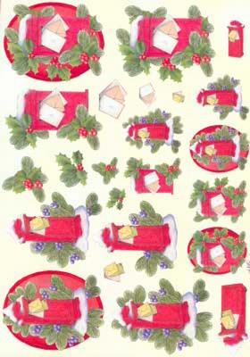 X334 Mireille Kerst per 10 vel
