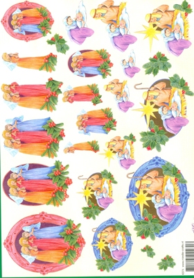 X374 Mireille Kerst per 10 vel