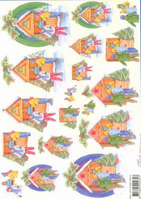 X404 Mireille Kerst per 10 vel