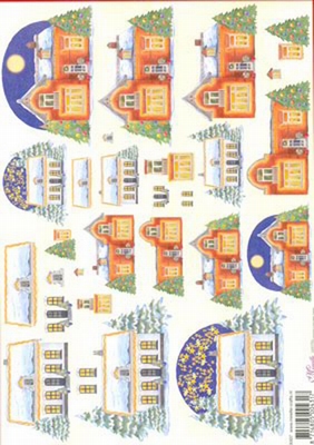X407 Mireille Kerst per 10 vel