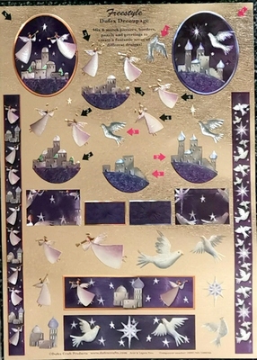 1600168 Dufex Freestyle Decoupage Kerstengel