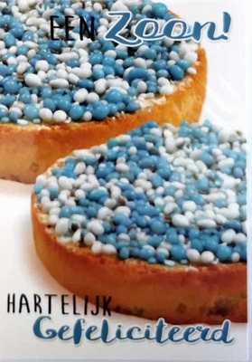K092 Een Zoon Hartelijk Gefeliciteerd