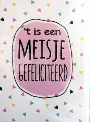 K091 `t is eeen Meisje Gefeliciteerd