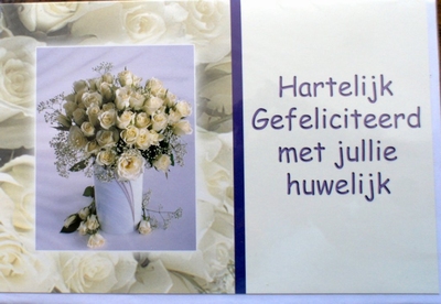 K156 Hartelijk gefeliciteerd met jullie huwelijk