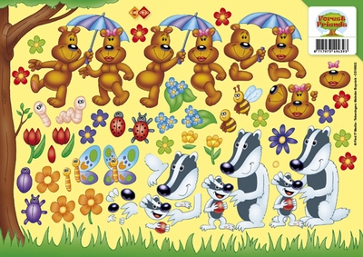 ZCD10022 Carddeco Forest Friends