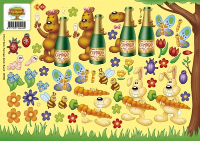 ZCD10023 Carddeco Forest Friends