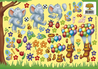 ZCD10024 Carddeco Forest Friends