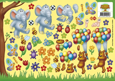 CD10024 Carddeco Forest Friends