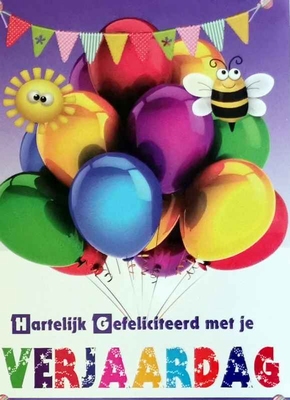 K294 Hartelijk Gefeliciteerd met je Verjaardag