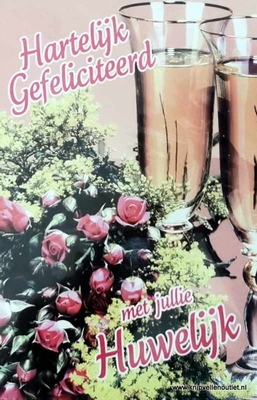 K378 Hartelijk gefeliciteerd met jullie huwelijk