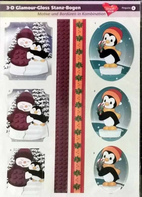 3-D uitdrukvel pinguin 6