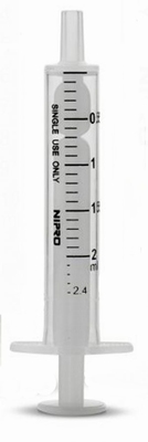 X-IS-02 2 ml. Spuitjes - Met inhoudsindeling