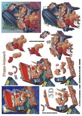 4169059 - 3D Beertje in koffer