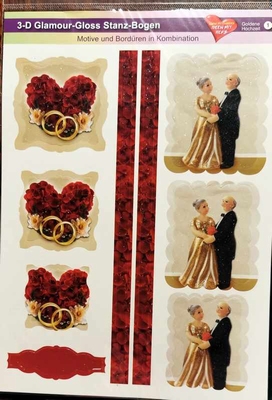 3-D Glamour-Gloss Stanz-Bogen GH1