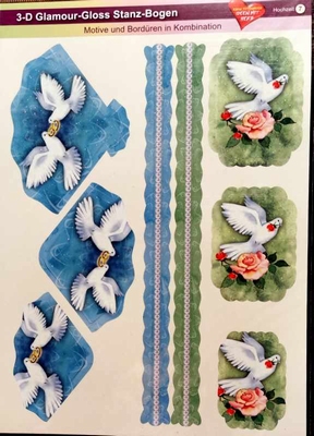 3-D Glamour-Gloss Stanz-Bogen HO7