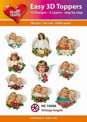 HC10296 Hearty Crafts Easy 3D Toppers Vintage Angels