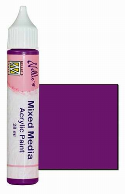04 Mixet Media Acrylic Painht Fuchsia