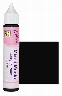 14 Mixet Media Acrylic Painht Black