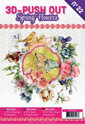 3D Pushout Book 22 - Spring Flowers