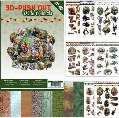 3D Pushout Book 40 - Wild Animals