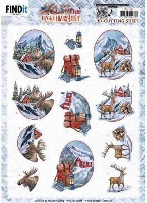 3D Cutting Sheets - Amy Design - Hygge Harmony - Moose