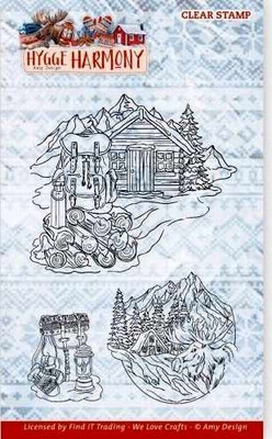Clear Stamps - Amy Design - Hygge Harmony - Winter Mountains