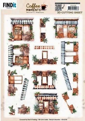 3D Cutting Sheet - Berries Beauties - Coffee Moments - Coffe