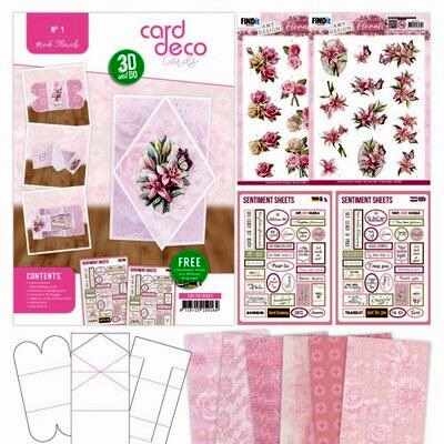 3D and DO - Card Deco Essentials - Pink Floral.