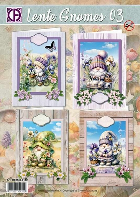 Lente Gnomes 03 - 4 Kaarten