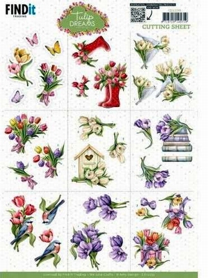 3D Cutting Sheet - Amy Design - Tulip Dreams - Mini