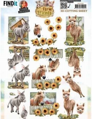 CD12328 3D Cutting Sheet - Yvonne Creations -